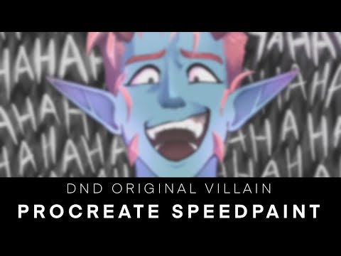 DND ORIGINAL VILLAIN - Procreate Speedpaint Timelapse