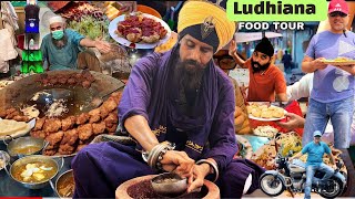 Ludhiana Food Tour-1 -सडक़ जाम समोसे | Best Shardai | Kaanji | चिकड़ छोले | आटे वाला अमृतसरी कुलचा |