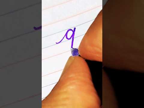 How to write letter 'g' in cursive handwriting #handwriting #shorts