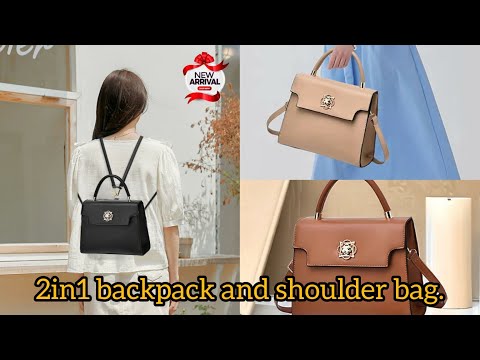 Stylish Transformation: High-Quality 2-in-1 Backpack & Shoulder Bag |@Aaimafashion