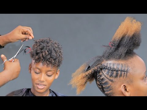 Try This Quick & Simple 10 -20Minutes HairStyle For Short Natural Hair.