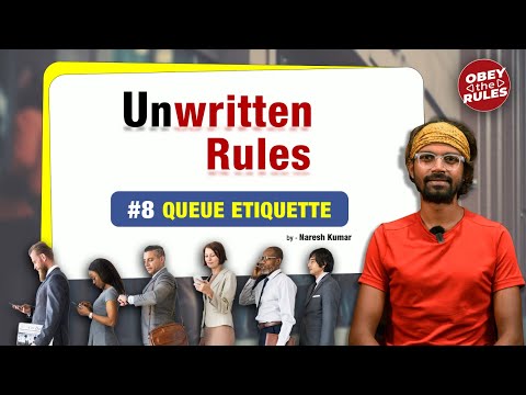 Unwritten Rules #8-QUEUE ETIQUETTE| Naresh Kumar | #otr  #obeytherules