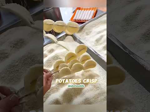 "Crunch Time: Making the Ultimate Yummy Potato Crisps!" #shorts