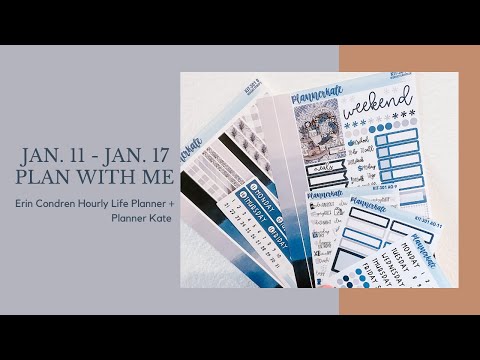 Plan With Me | Jan. 11 - Jan. 17 | EC Hourly + Planner Kate