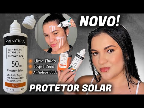 PRINCIPIA NOVO PROTETOR SOLAR - ULTRA FLUIDO, TOQUE SECO E ANTIOLEOSIDADE