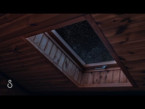 Rain On Attic Window | Black Screen | Rain On Roof Window Sounds For Sleep, Study, Meditation