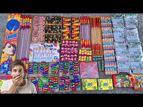 Diwali Crackers Review 💥 || Big Diwali Stash 🔥 || दिवाली के पटाखे | Diwali Fireworks 🎆 2024