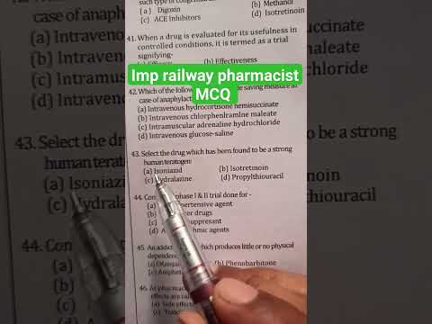 railway pharmacist MCQ #pharmacist #pharmacy #youtube #viral #neet #study #students #shortfeed #yt