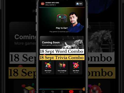 18 Sept Trivia challenge & Word Guess Combo | BLove Dapp