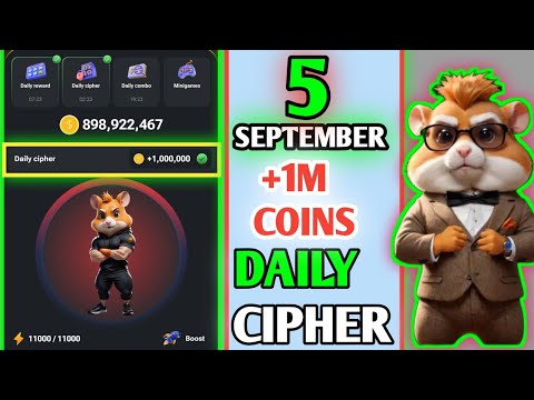 today hamster cipher code | daily Hamster cipher September 5 #hamsters#hamsterkombat