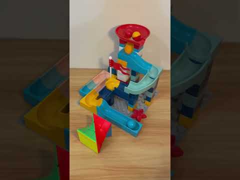 Marble Run ASMR 🔴🟡🔵 946  Satisfying Building Blocks #marblerun #marblerace #asmr