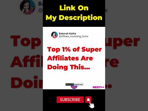 What Are Top 1% Super Affiliates Doing ? 🔥🔥 #shorts