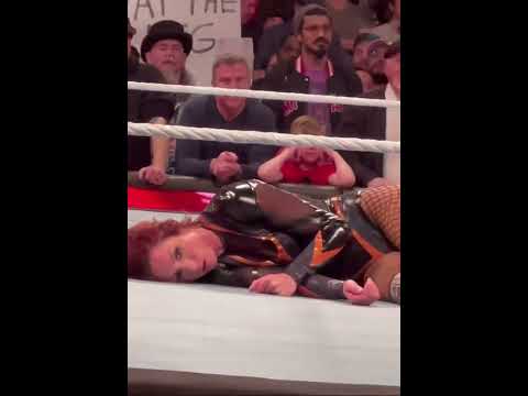 Tris Stratus Betrays Becky Lynch on wwe raw 😳😳 #beckylynch #trishstratus #betrayal #wweraw