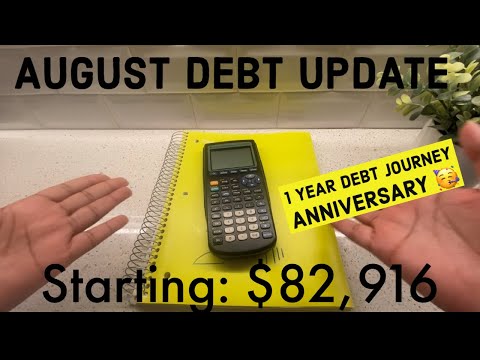 AUGUST DEBT UPDATE | Dave Ramsey Debt Snowball | 27 yr old college student with a 9 to 5