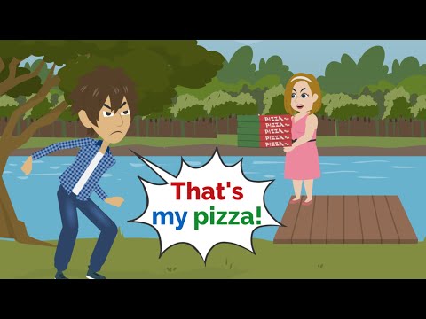 Sam is a PIZZA delivery GUY | English story | Basic English communication