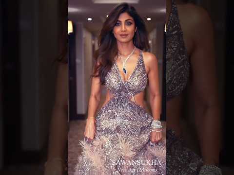 Beautiful Shilpa Shetty Kundra in Diamond pieces of Sawansukha #ytshorts #shilpashetty #fdci #shorts