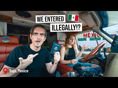 We Took Our Vintage RV to MEXICO!… But We Made a HUGE Mistake Crossing The Border 😳 (Baja)