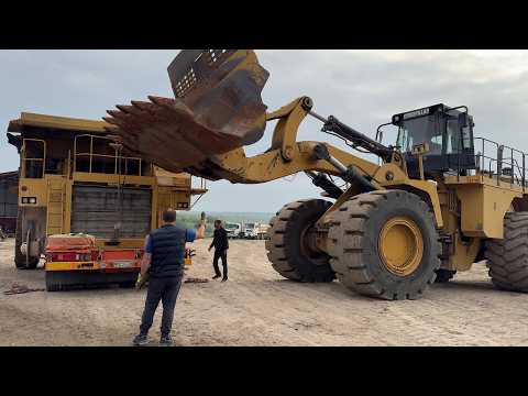 Best Of Heavy Transports - Transporting 12 Caterpillar 777 Dumpers - Mega Machines Movies - 4K