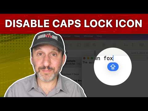 Turning Off the Caps Lock and Other Text Cursor Indicators on Your Mac