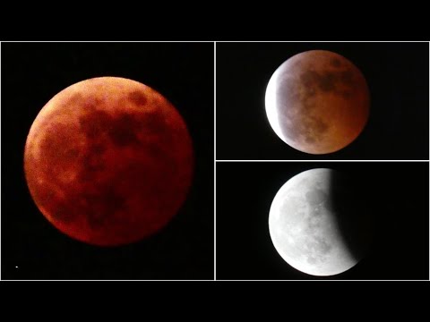 【皆既月食2022】約4時間の天体ショーを約2分で！赤銅色の満月現る！【22/11/08 撮影】／Watch the 4-hour "total lunar eclipse" in 2 minutes