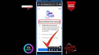 how to unlock your account | facebook account locked how to unlock #short