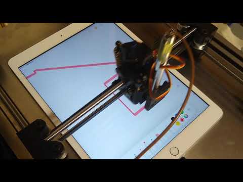 iPadでDIYプロッターの動作テスト その2