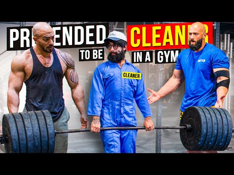 Elite Powerlifter Pretended to be a CLEANER #21 | Anatoly GYM PRANK