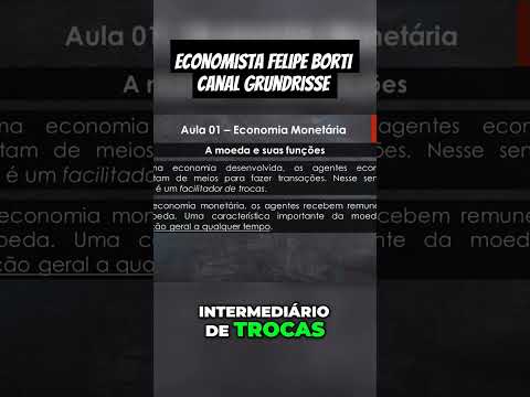 Moeda e Economia #economia #felipeborti #macroeconomia #moeda #canalgrundrisse #economista