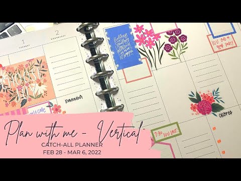 Plan with me - Vertical Big Happy Planner - Catchall Planner