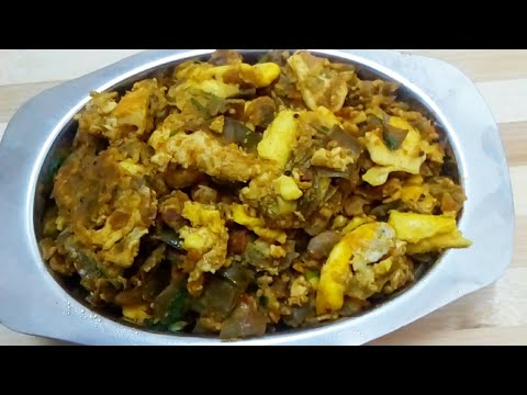 அவரைக்காய் முட்டை பொரியல் | Avarakkai Egg Poriyal in Tamil | Broad Beans Egg Podimas Recipe in Tamil