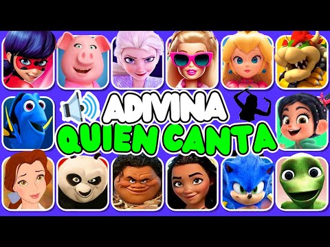 Adivina 50 CANCIONES 🎤🎙️🎶 Especial Disney, Bob Esponja, Poppy, Vaiana, Elsa, Crazy Frog