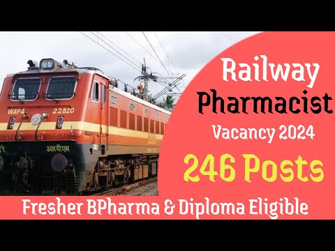 Railway Pharmacist Vacancy 2024 ll RRB Paramedical Vacancy 2024 ll RRB Pharmacist Vacancy