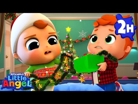 Get Ready for Christmas! 🧑‍🎄🎄| Little Angel | Festive Kids Songs | Fun Nursery Rhymes