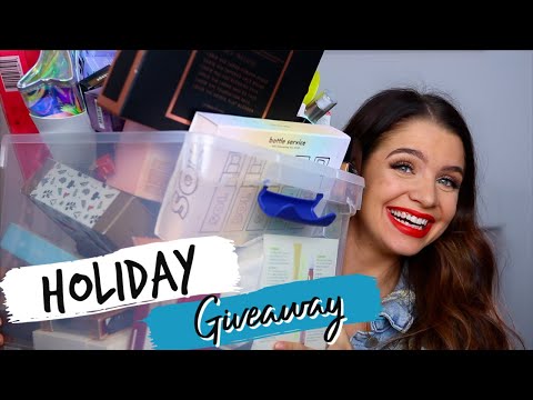 HUGE HOLIDAY GIVEAWAY!! OVER 3K IN MAKEUP & SKINCARE 1 WINNER!!! CLOSED 2020