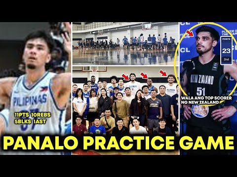 Panalo ang Gilas! Kai Sotto Double Double Practice Game. Hindi Maglalaro ang Top Scorer ng New Zeala