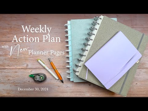 Weekly Action Plan with NEW Planner Pages  | December 23, 2024