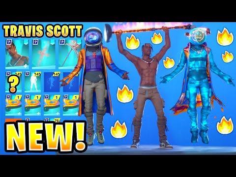 *NEW* Leaked Travis Scott Fortnite Skins & Emotes.!  (Travis Scott Meme Emote, Astro Jack & More..!)