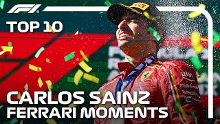 Carlos Sainz's Top 10 Ferrari Moments!