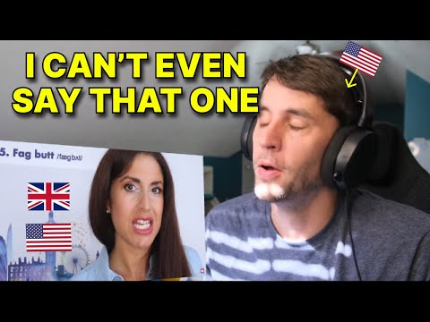 American reacts to 5 British Words you CAN'T SAY in America