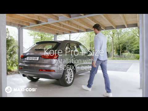 Maxi-Cosi l Kore Pro i-Size car seat l How to install with ISOFIX and the car seat belt