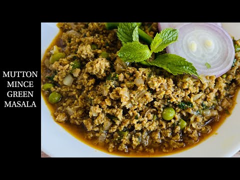 Goan Mutton Mince Green Masala | Tasty Mutton Kheema Masala | Green Mince Masala - By Natasha