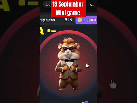 Hamster Kombat 18 September today Cipher Code || daily Cipher Code today hamster Kombat