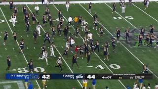 Toledo prematurely storm the field, call gets reversed and game goes to 5th overtime | ESPN CFB