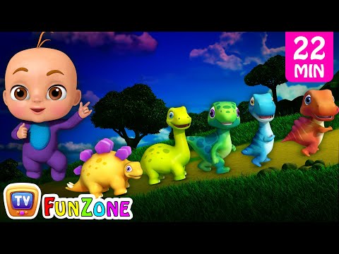 Five Little Dinos & Many More 3D Nursery Rhymes & Songs for Kids - Dinosaur Rhymes by ChuChu TV