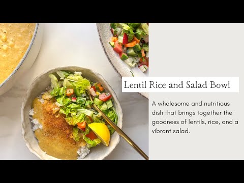 Lentil Soup with Rice and Salad: Heartwarming Journey of Tradition and Flavour | Cooking with Zahra