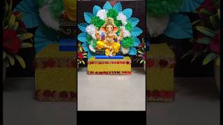 Ganesh Chaturthi Decoration Ideas at Home #shorts #ganeshchaturthidecoration #short #ytshorts #diy