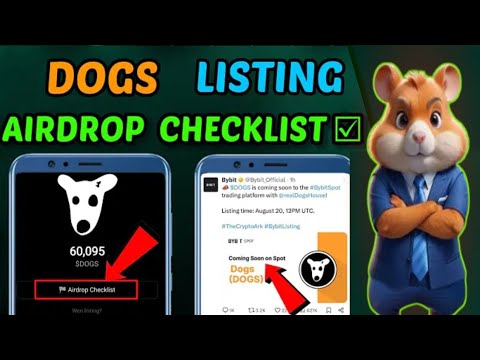 Dogs Airdrops checklist ✅ out | Dogs Tonkeeper and gas for star | Dogs listing on Bybit confirm okx