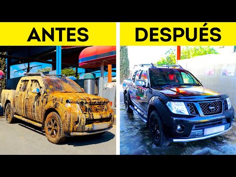 ¡LIMPIAMOS EL AUTO MÁS SUCIO DEL MUNDO! || LOS MEJORES TRUCOS PARA EL CARRO