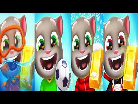 Talking Tom Gold Run New Update Christmas VS Halloween Event Football Fever Underwater World 2024