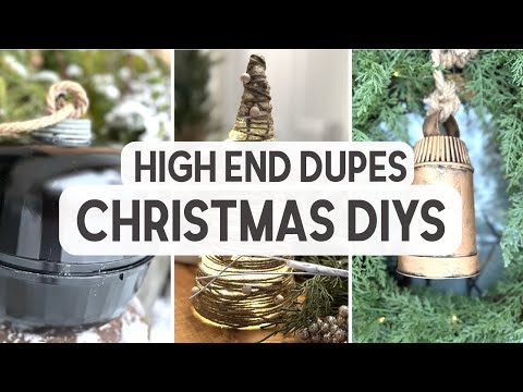 High-End Christmas DIYs | Dollar Tree DIY Decor | Affordable Pottery Barn Dupes